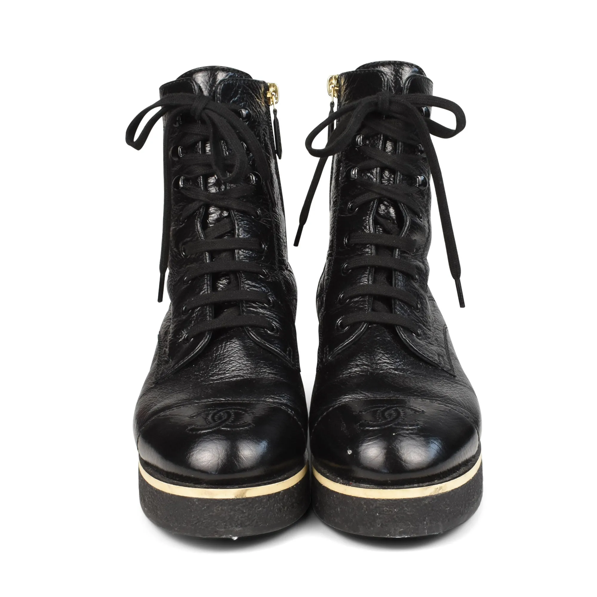 Chanel Combat Boots - Women's 37