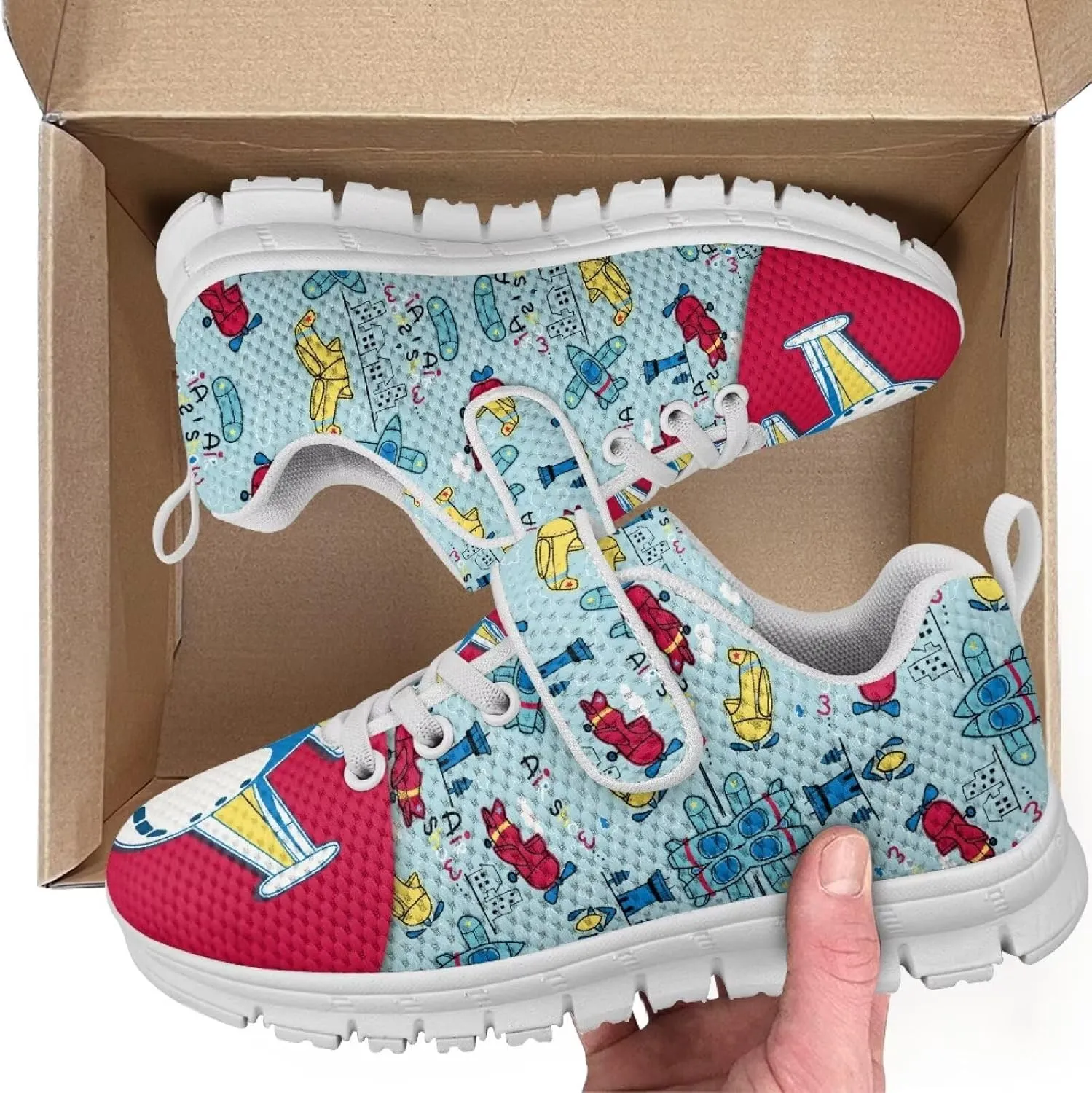 Children's Single Buckle Sneakers,Teen Spring Sports Shoes,Anti-Skid Mesh Cycling Hiking Sneakers for Boys Girls