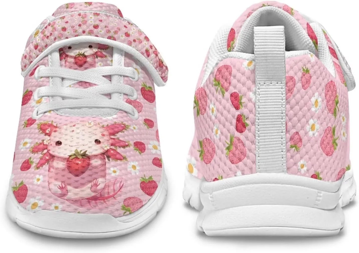 Children's Single Buckle Sneakers,Teen Spring Sports Shoes,Anti-Skid Mesh Cycling Hiking Sneakers for Boys Girls
