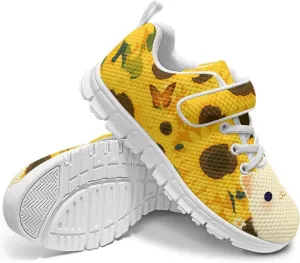 Children's Single Buckle Sneakers,Teen Spring Sports Shoes,Anti-Skid Mesh Cycling Hiking Sneakers for Boys Girls