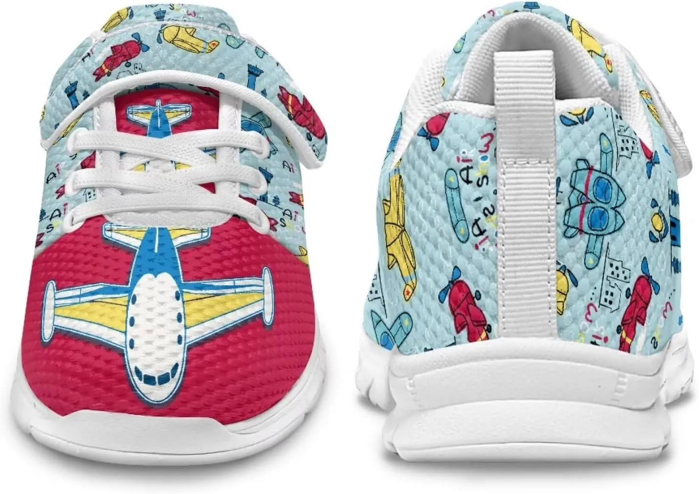 Children's Single Buckle Sneakers,Teen Spring Sports Shoes,Anti-Skid Mesh Cycling Hiking Sneakers for Boys Girls
