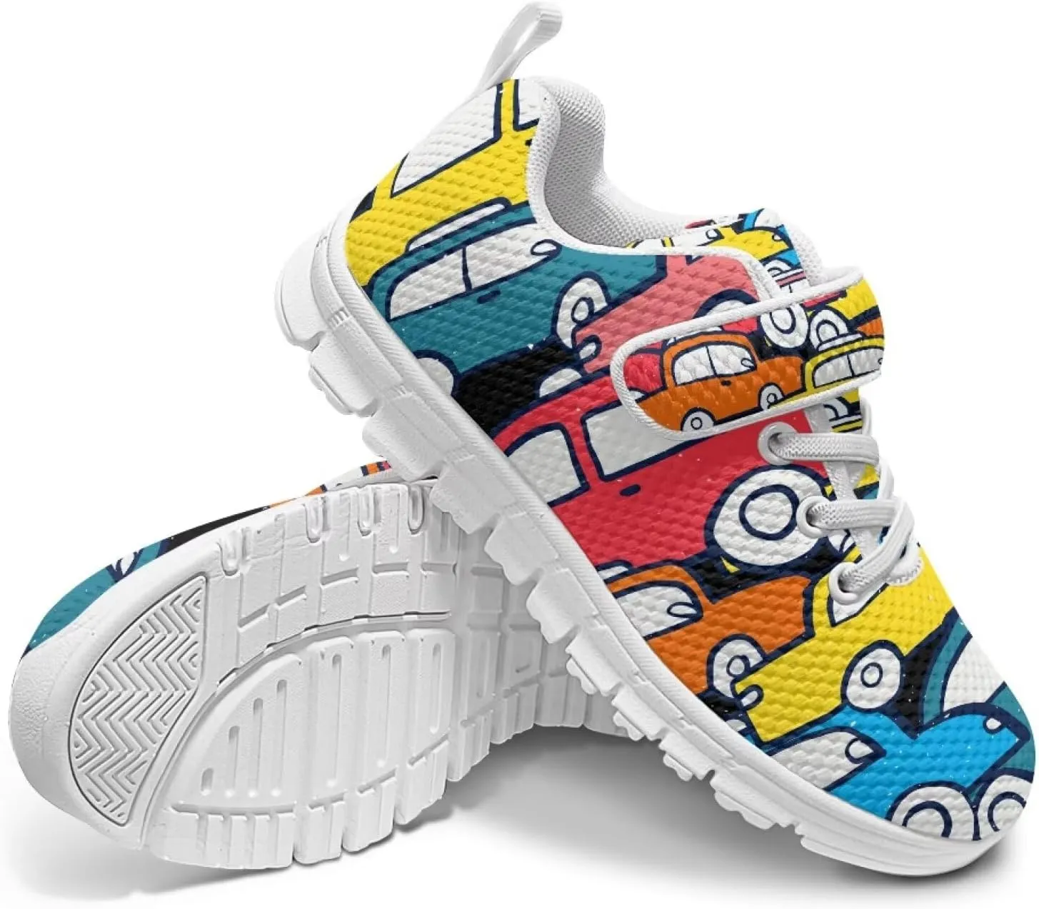 Children's Single Buckle Sneakers,Teen Spring Sports Shoes,Anti-Skid Mesh Cycling Hiking Sneakers for Boys Girls