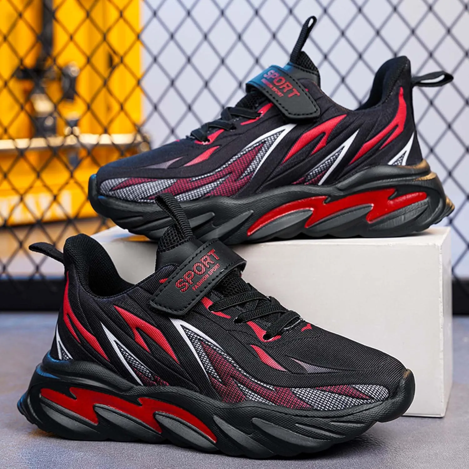 Children's Sports Shoes Boys Girls Sports Running Shoes Athletic Casual Soft Sole Basketball Running Shoes - Breathable Comfortable Tennis Sneakers