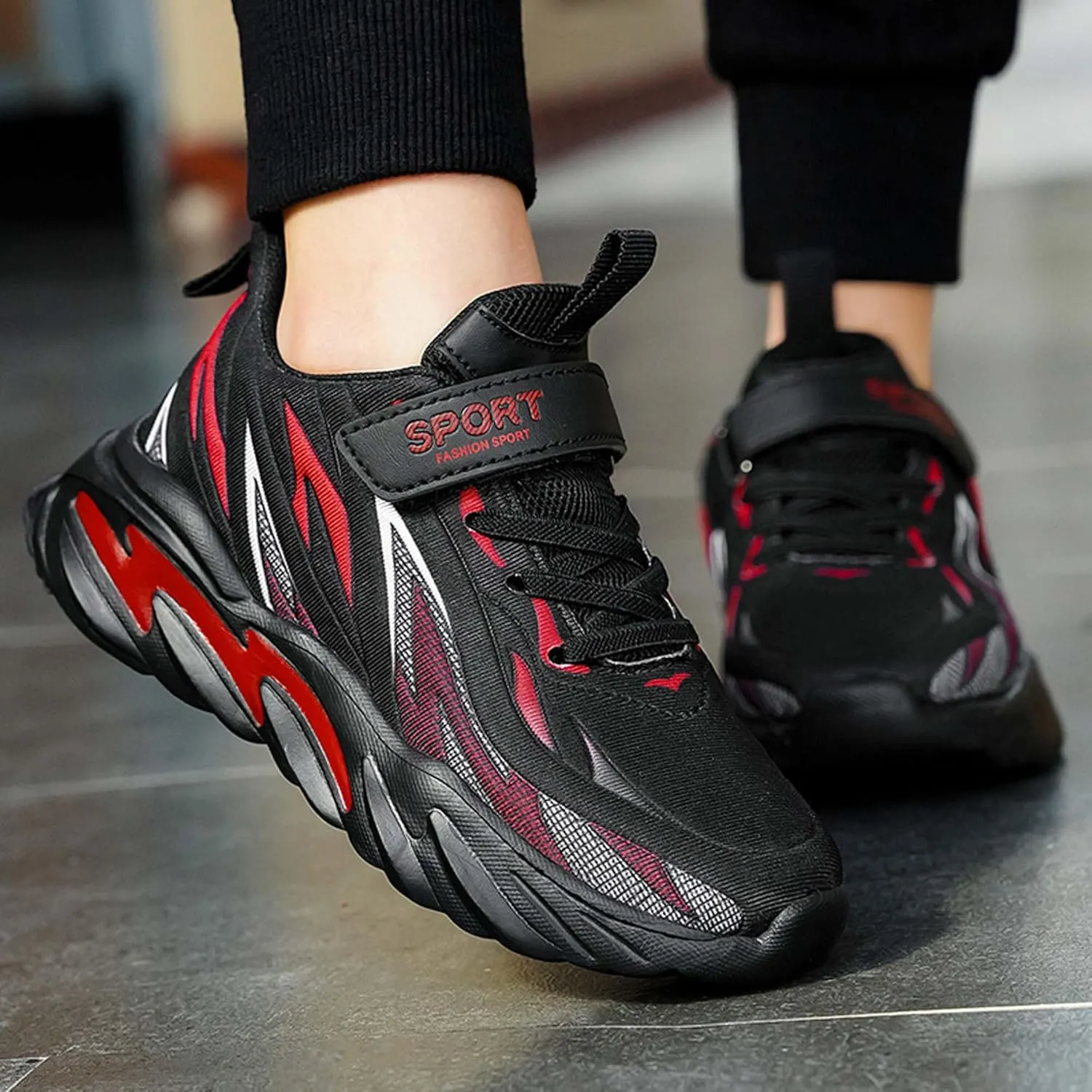 Children's Sports Shoes Boys Girls Sports Running Shoes Athletic Casual Soft Sole Basketball Running Shoes - Breathable Comfortable Tennis Sneakers