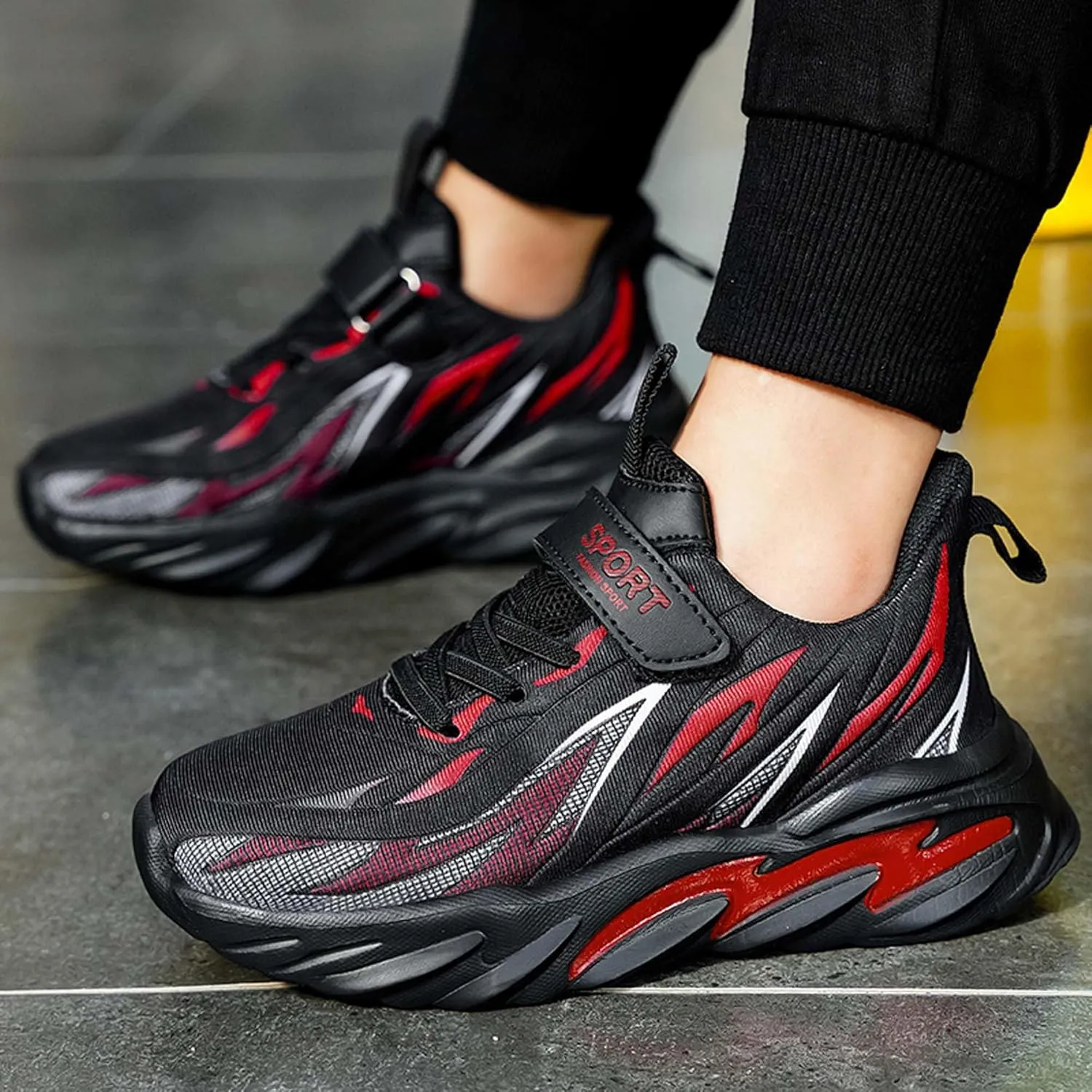 Children's Sports Shoes Boys Girls Sports Running Shoes Athletic Casual Soft Sole Basketball Running Shoes - Breathable Comfortable Tennis Sneakers