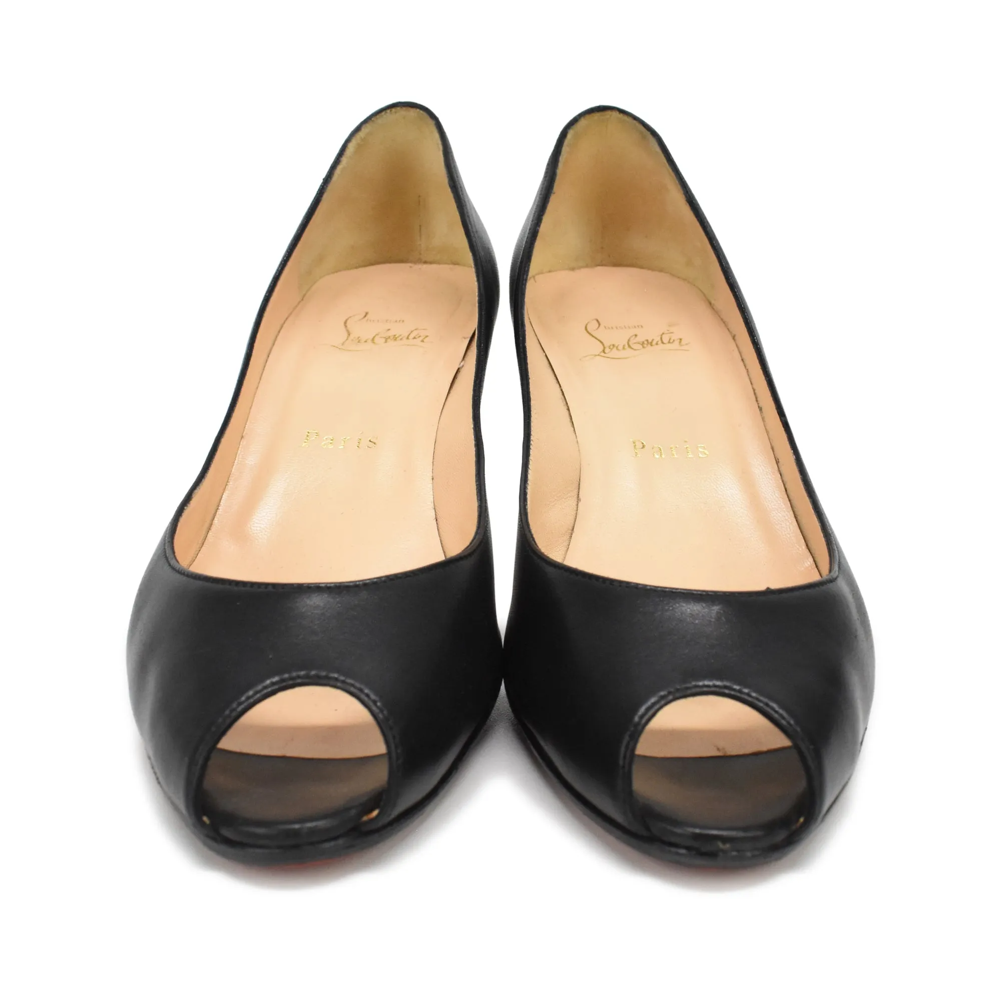 Christian Louboutin 'Materna Peep' Pumps  - Women's 38.5