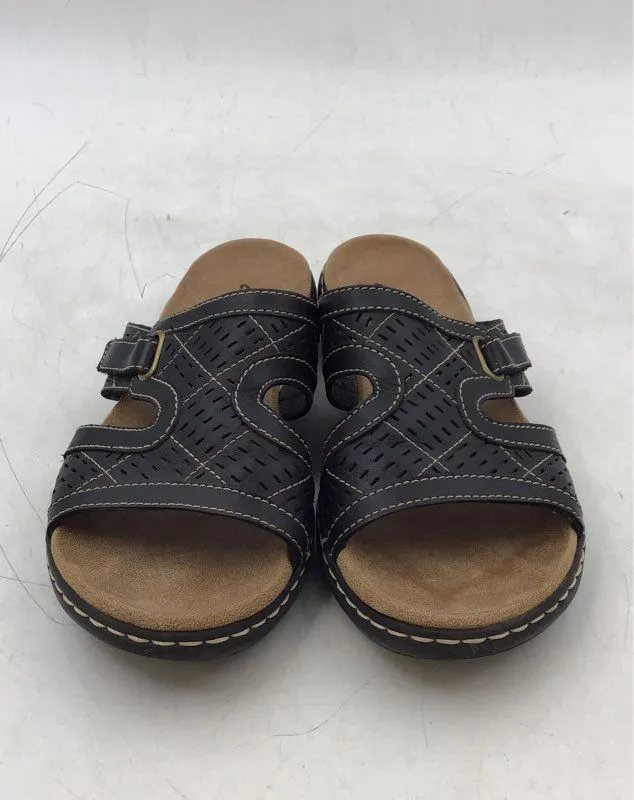 Clarks Women's Black Slides Sandals - Size 8M