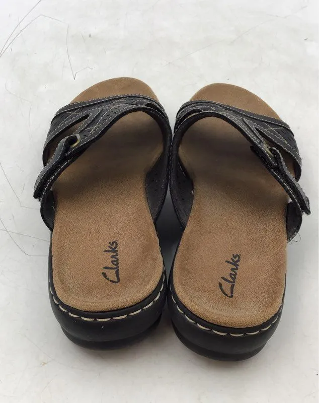 Clarks Women's Black Slides Sandals - Size 8M