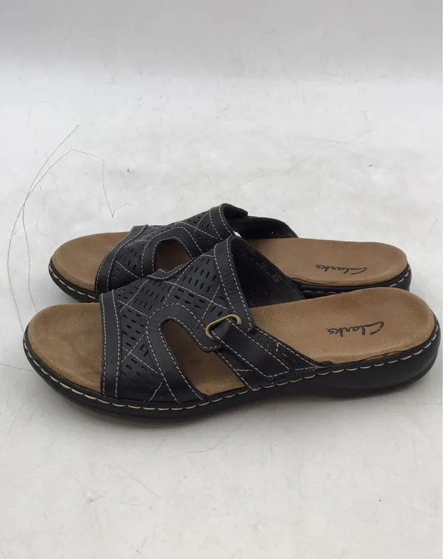 Clarks Women's Black Slides Sandals - Size 8M