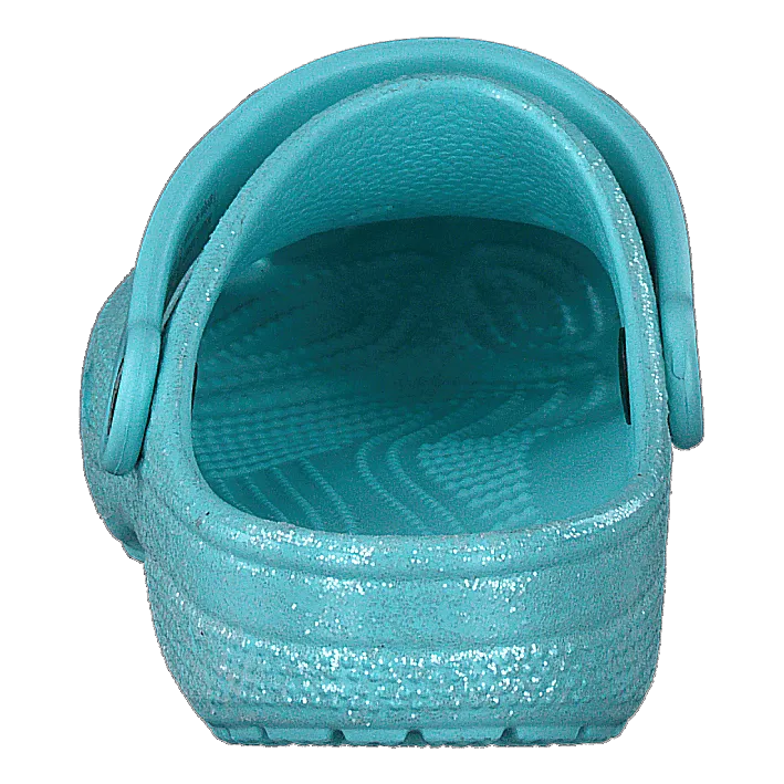Classic Glitter Clog Kids Ice Blue