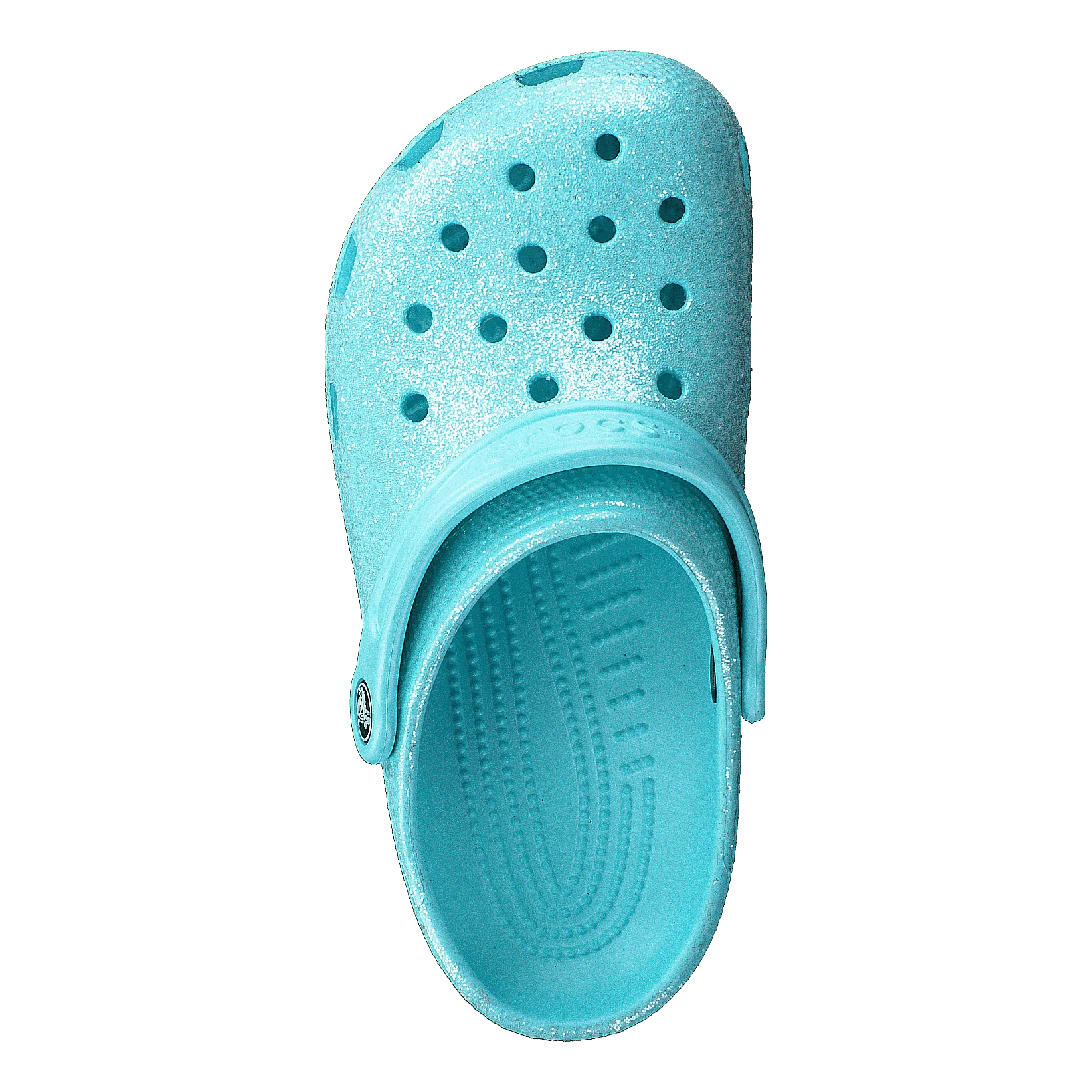 Classic Glitter Clog Kids Ice Blue