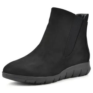 CLIFFS BY WHITE MOUNTAIN Women's Caption Chelsea Boots, Black/Suedette, 8.5