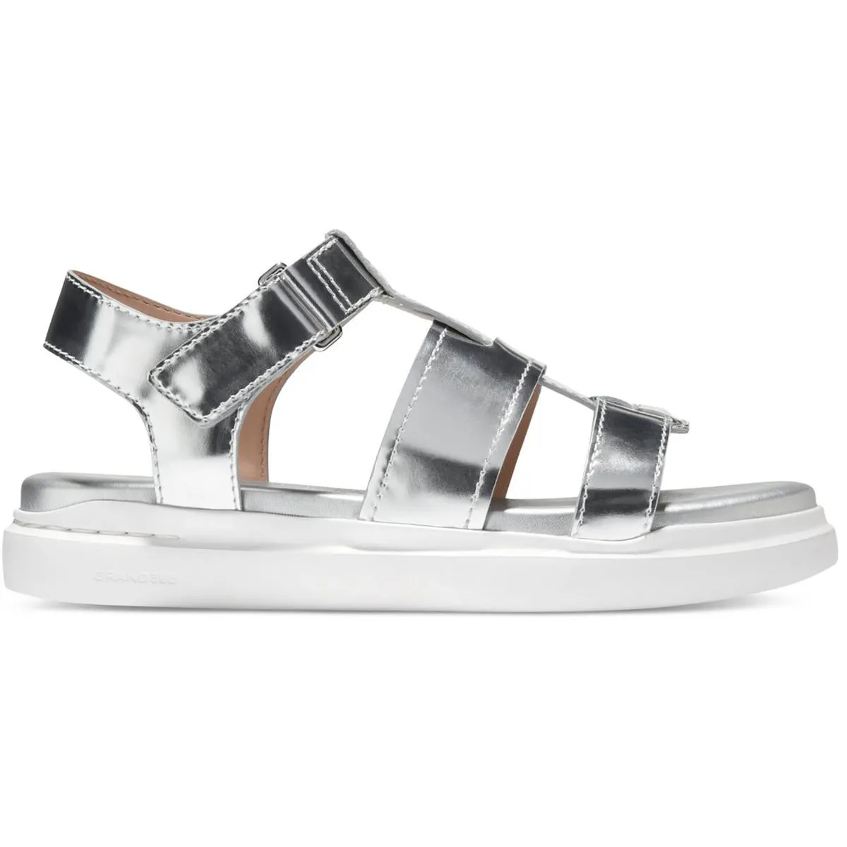 Cole Haan Womens Grandpro Rally Fisherman Sandal Metallic Sport Sandals