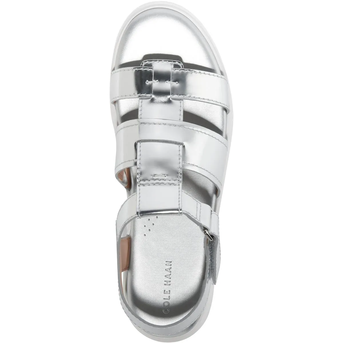Cole Haan Womens Grandpro Rally Fisherman Sandal Metallic Sport Sandals