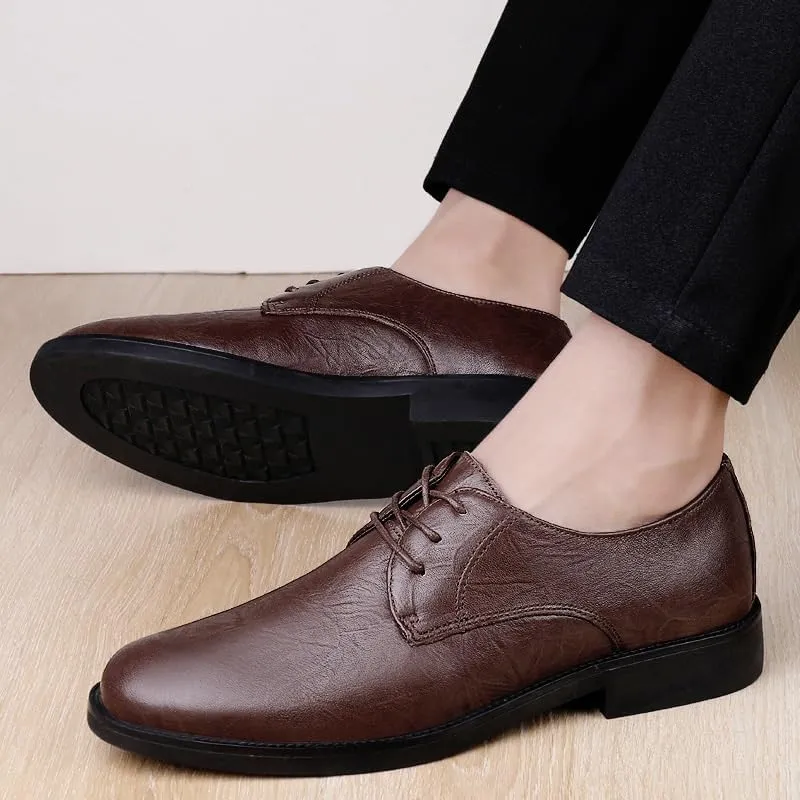 Comfortable Breathable Non Slip Office Shoes Mens Formal Lace Up Wedding Business Leather Oxford