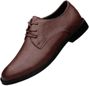 Comfortable Breathable Non Slip Office Shoes Mens Formal Lace Up Wedding Business Leather Oxford