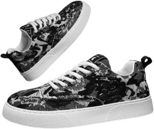 Comfortable Streetwear Canvas Shoes - Men's Low Top Breathable Lace Shoe Laces for Outdoor Walking, Driving and Casual Style