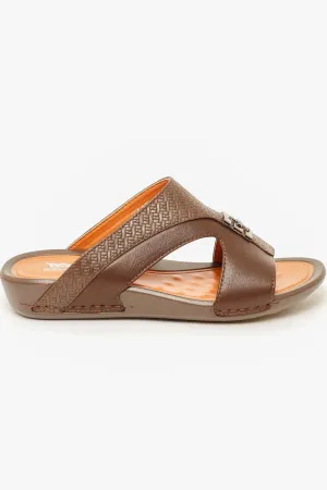 CORADO MEN'S SLIPPERS IN BROWN CR4