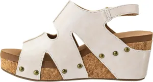 Corkys Footwear Cut It Out 2.5-Inch Heel Wedges with Memory Foam Insoles, Hook & Loop Closure, Unique Cut-Out Design  Stylish & Comfortable Fall Essential