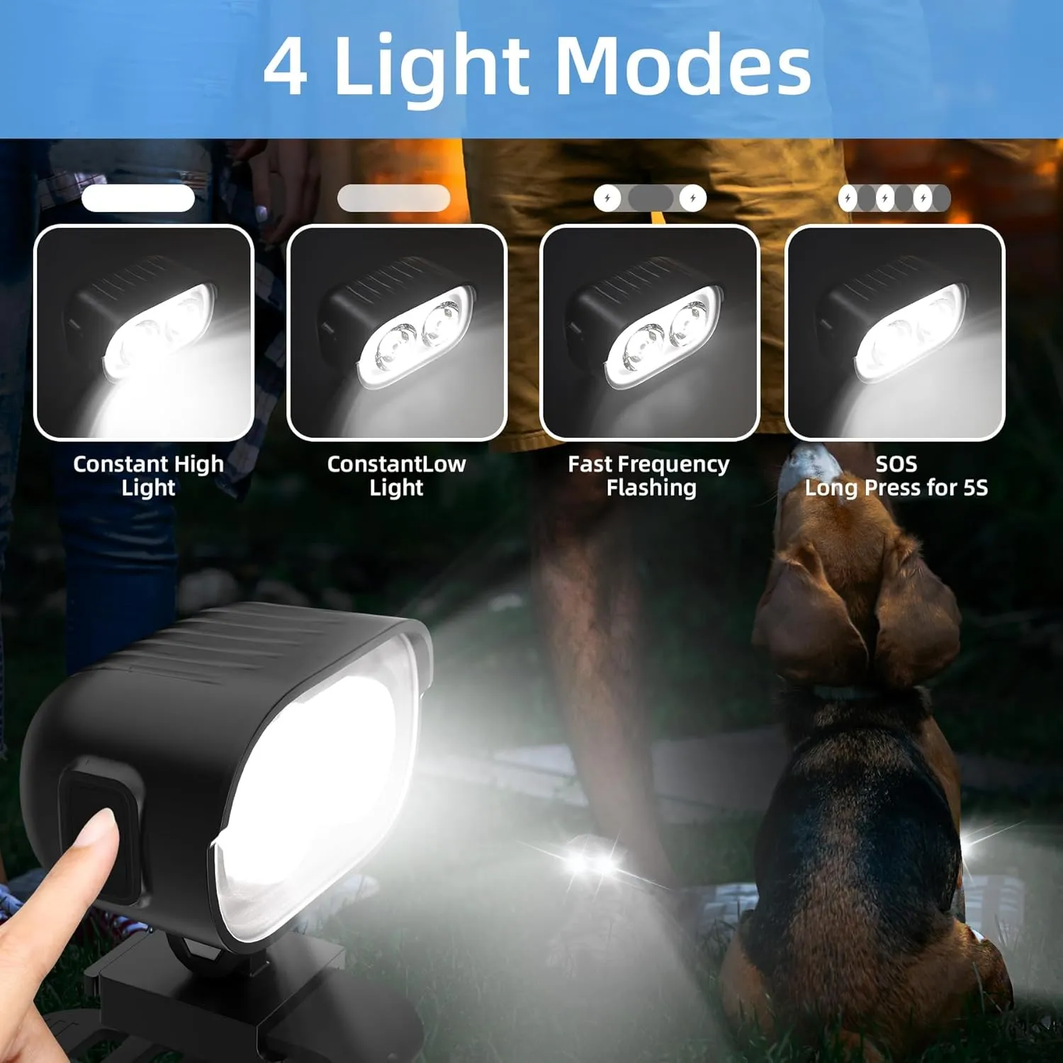 COSOOS The Original 2 Rechargeable Headlights for Shoe Charms, Rechargeable Flashlight Attachment for Shoe Accessory Kids Girl Boy Women Men Sandal,Clip on Clog Headlamp Shoe Decoration Charm for Shoe
