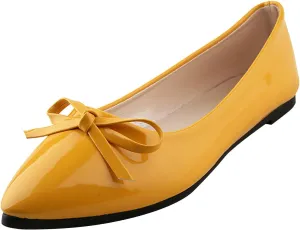 CsgrFagr Loafers for Women Casual Slip On Dress Loafers Womens Comfortable Leather Driving Shoes Outdoor Walking Flats Shoes Men's Shoes (Yellow, 8.5)