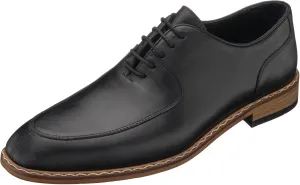 DALGALA Men's Black Leather Handmade Oxford Shoes Lace up Shoes Mens Derby Shoes Formal Dress Shoes