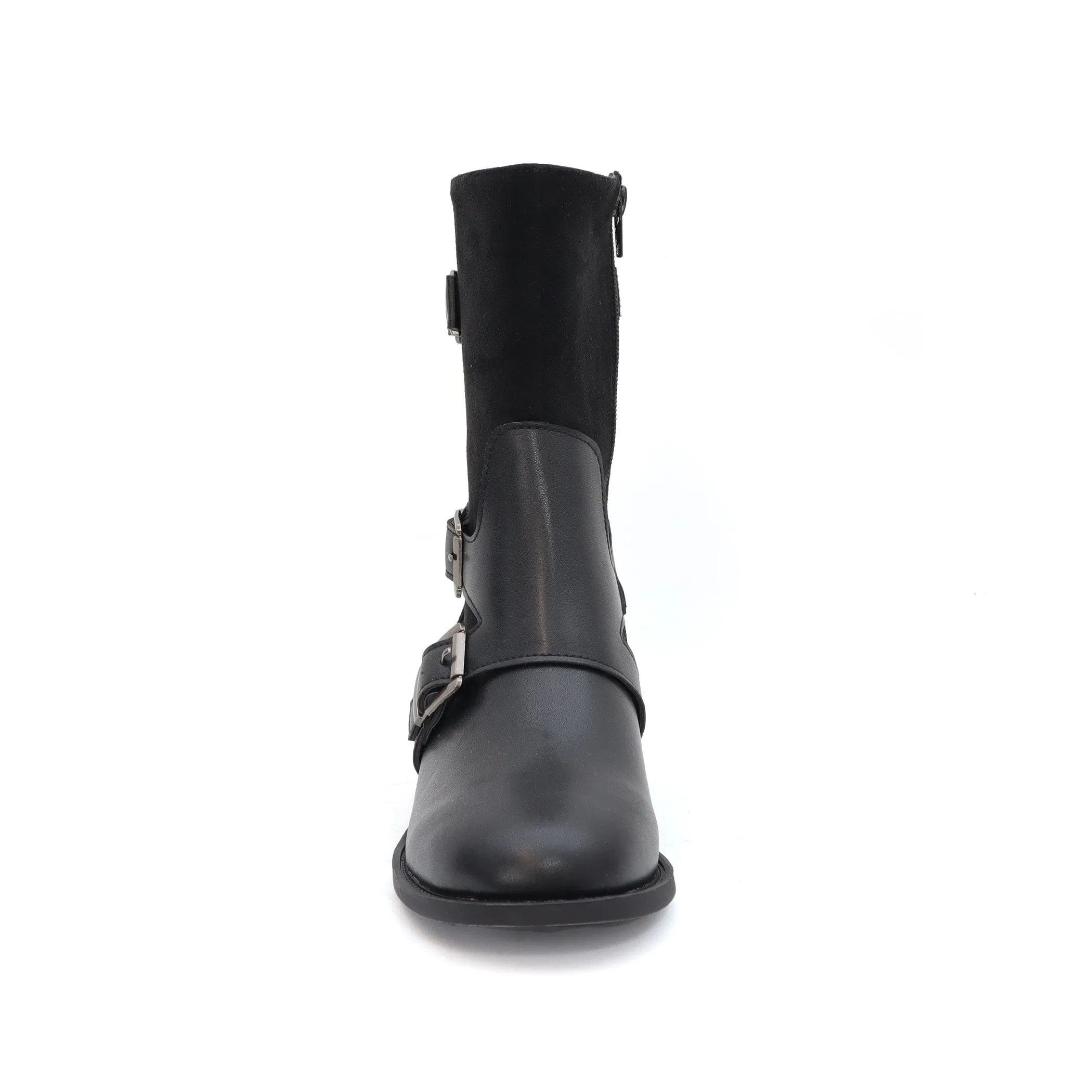 DARCY-10 Women's 3 Buckle Mid Riding Boot