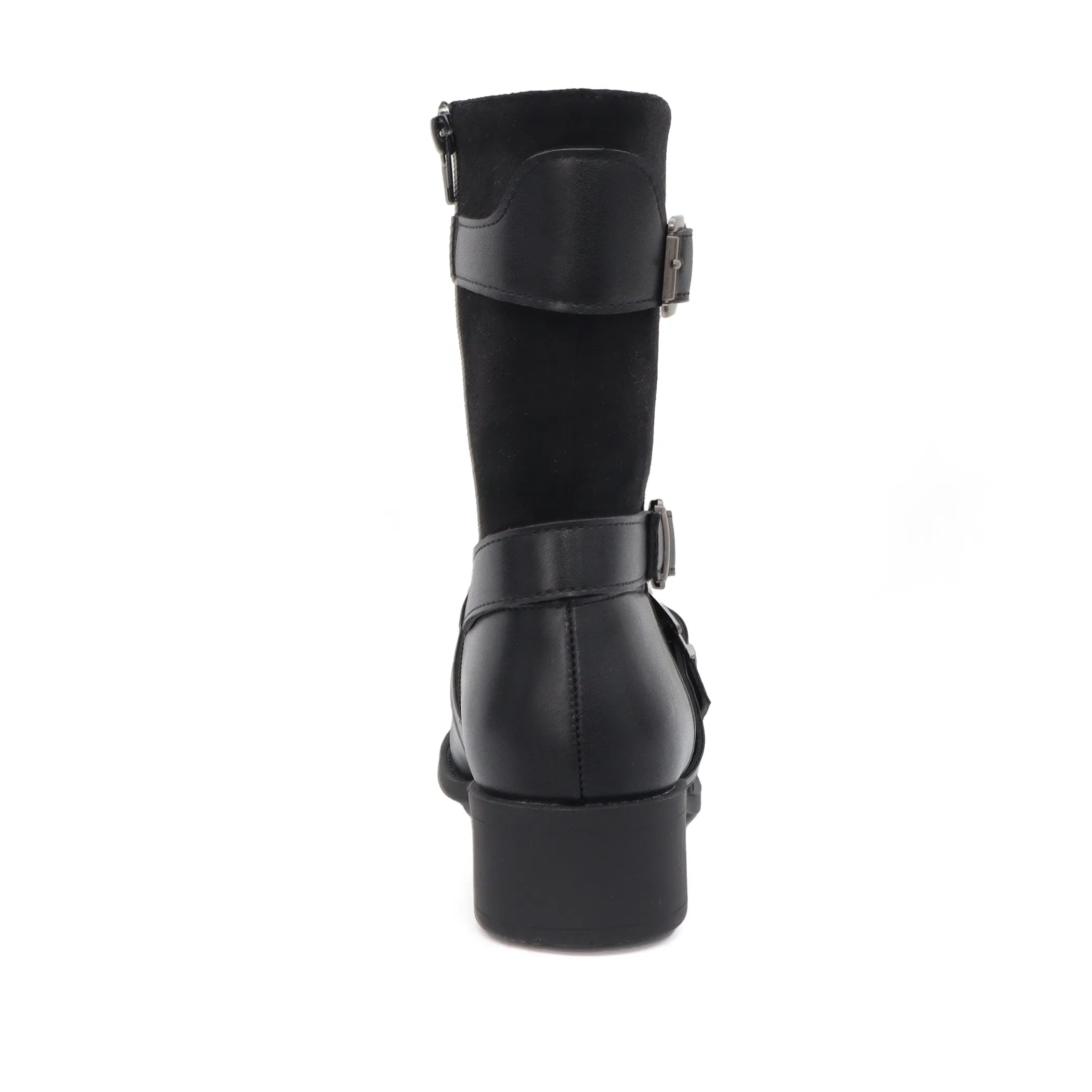 DARCY-10 Women's 3 Buckle Mid Riding Boot