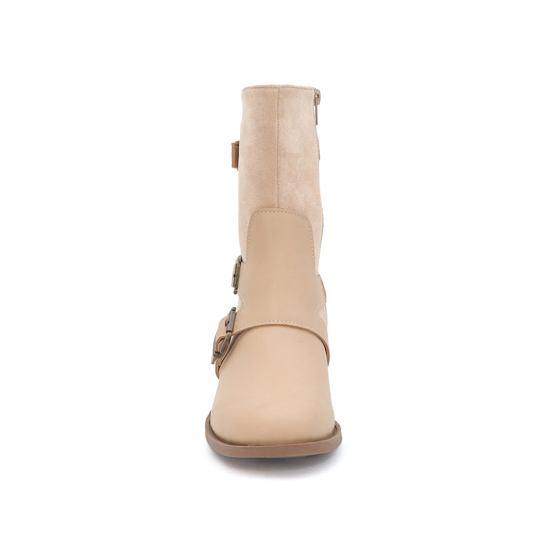 DARCY-10 Women's 3 Buckle Mid Riding Boot