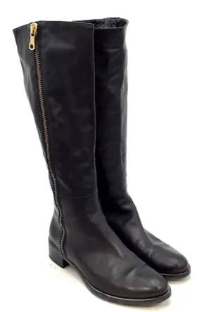 Davos Gomma Women's Black Tall Riding Boots - Size 38