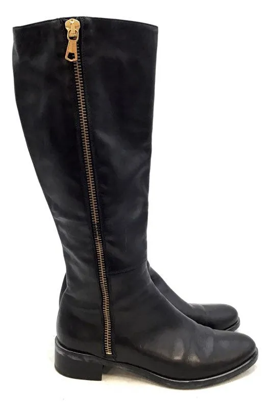 Davos Gomma Women's Black Tall Riding Boots - Size 38