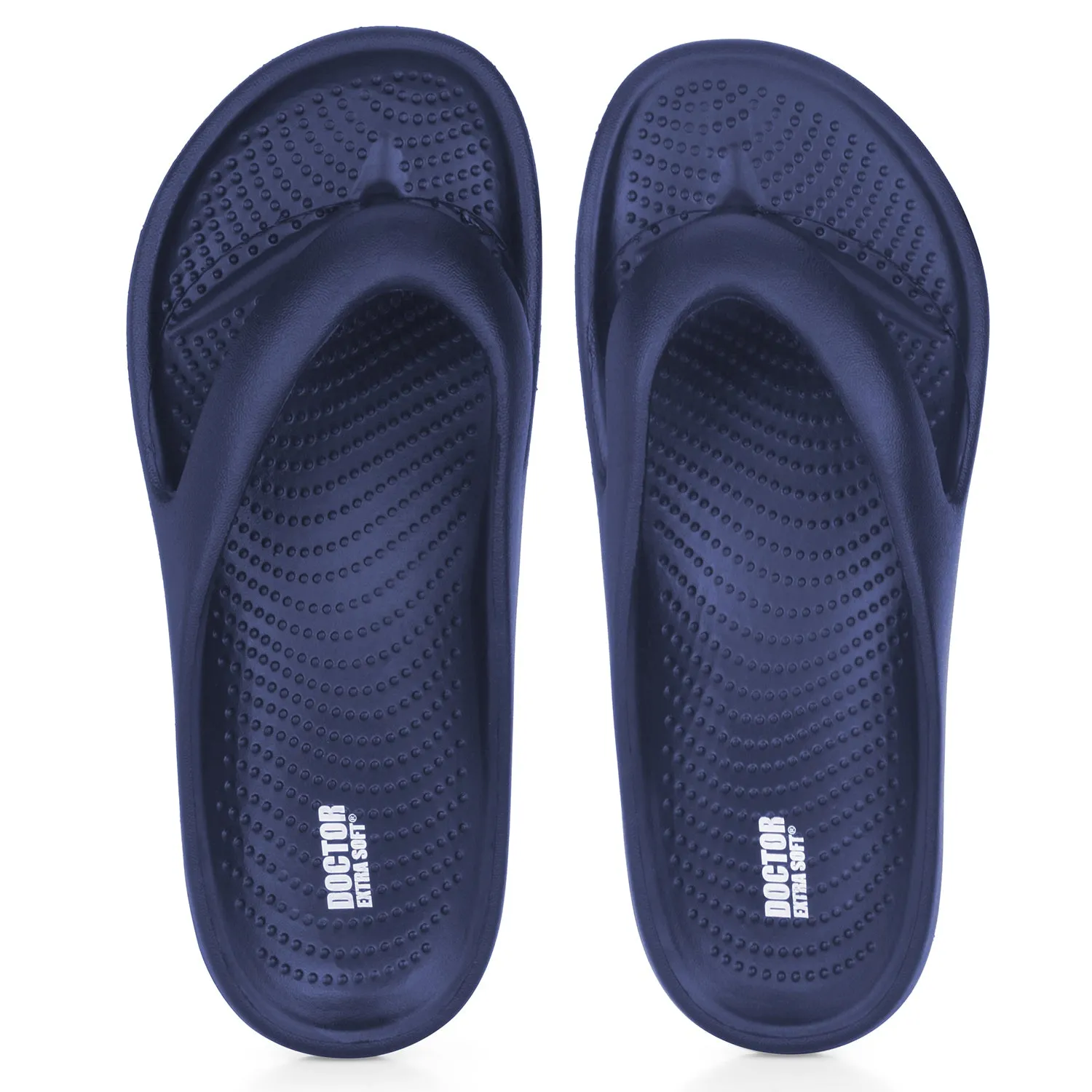 DOCTOR EXTRA SOFT D-506 Men's Classic Casual Thong Slippers with Cushion FootBed for Adult |Comfortable & LightWeight | Stylish & Anti-Skid |Waterproof & Everyday Indoor Outdoor Flip Flops Gents/Boys