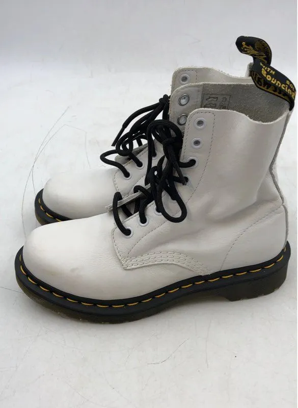 Dr. Martens Women's Pascal 1460 White Combat Boots - Size 6