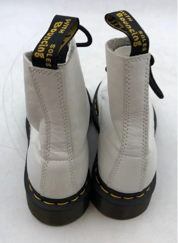 Dr. Martens Women's Pascal 1460 White Combat Boots - Size 6