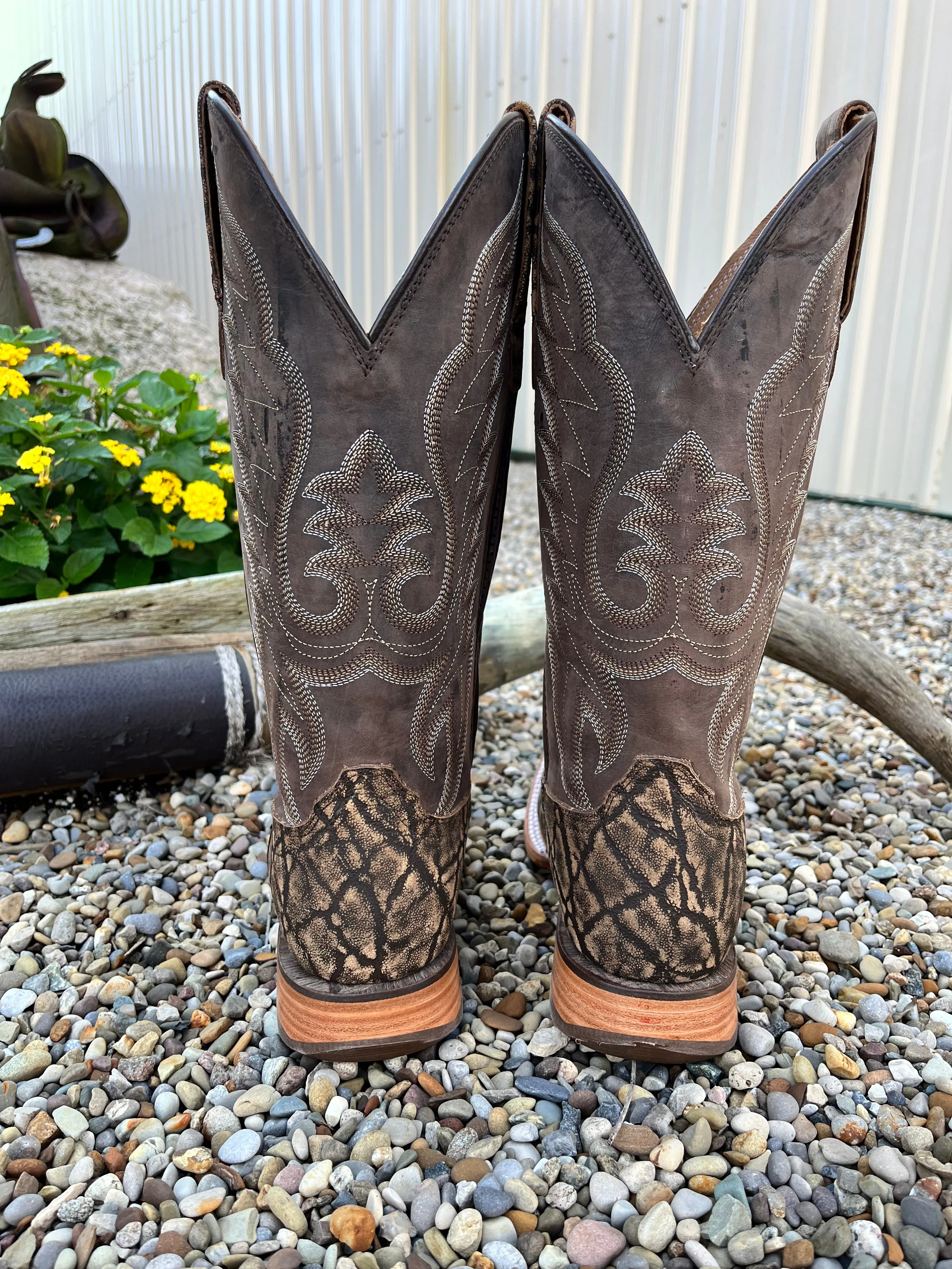 Durango Men's Arena Pro Rustic Tobacco Cowboy Square Toe Boots DDB0414
