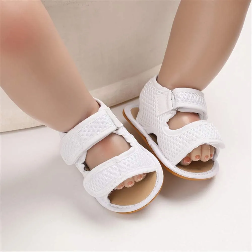 E-FAK Baby Boys Girls Summer Sandals Outdoor Beach Anti-Slip Rubber Soft Sole Newborn Toddler First Walker Shoes
