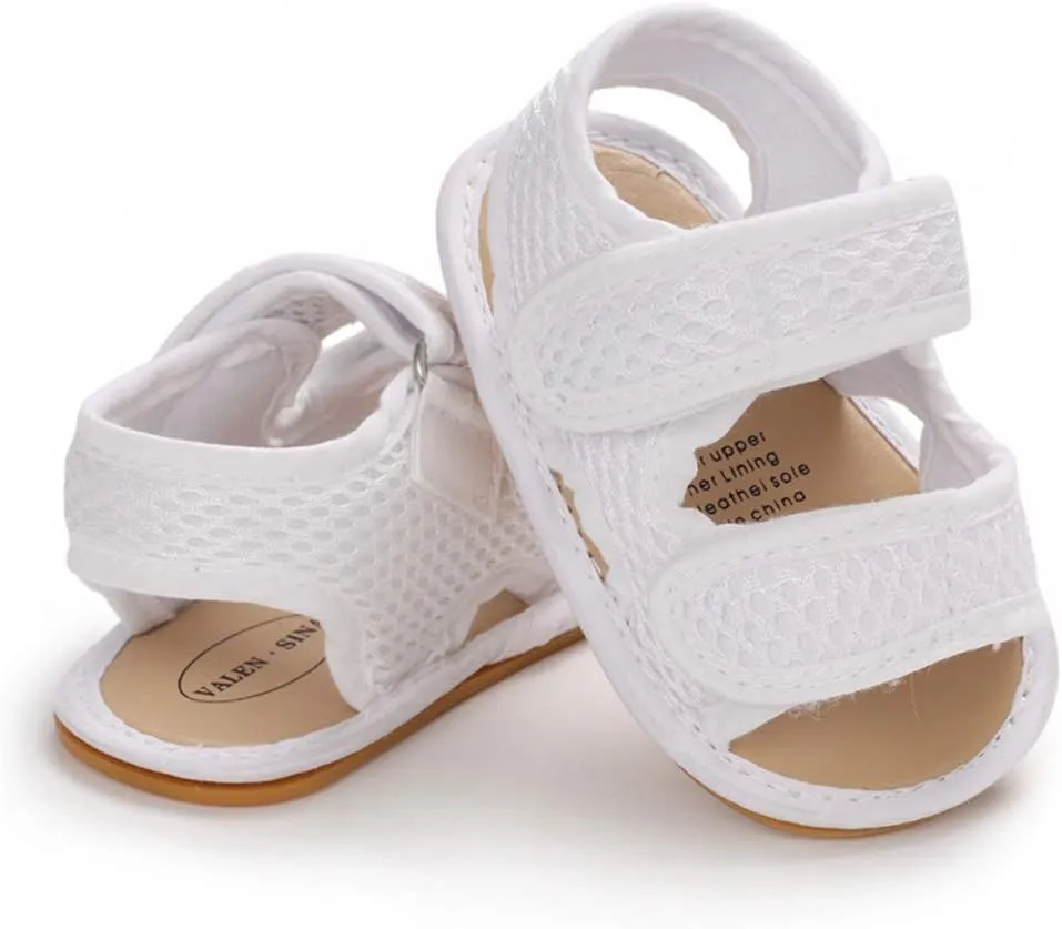 E-FAK Baby Boys Girls Summer Sandals Outdoor Beach Anti-Slip Rubber Soft Sole Newborn Toddler First Walker Shoes