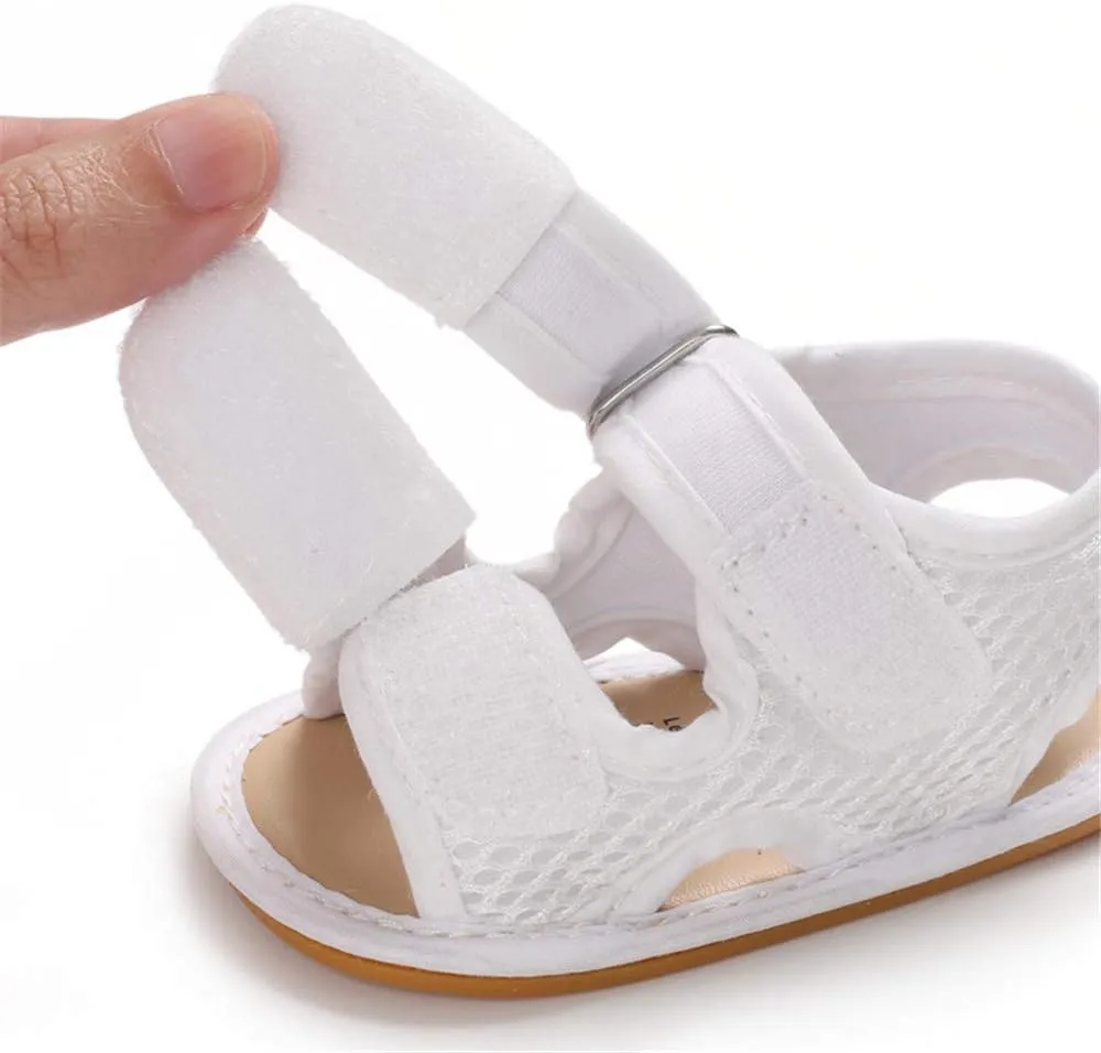 E-FAK Baby Boys Girls Summer Sandals Outdoor Beach Anti-Slip Rubber Soft Sole Newborn Toddler First Walker Shoes