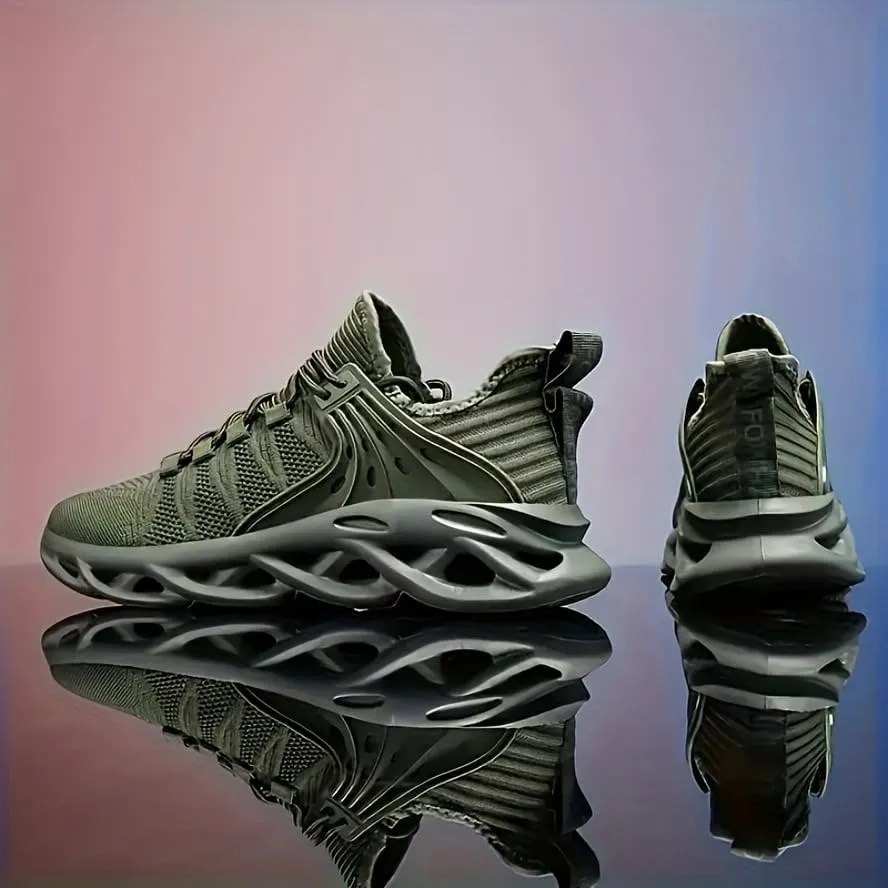 Elite Fitness Men's Athletic Sneakers - Ultra-Breathable, Non-Slip, Secure Lace-Up Closure for Intensive Gym Workouts, Training, and Fitness Sessions