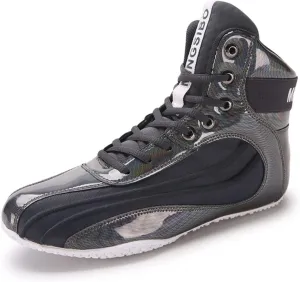 EMDPBD Wrestling Shoes for Men Non-Slip Boxing Shoes Robust Training Shoes Suitable for Wrestling Crossfit and Weightlifting,Grey-8
