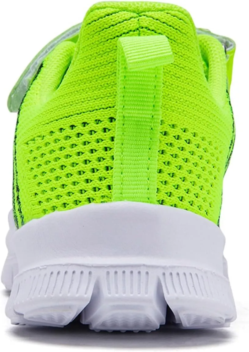 Fashion All Season Children Boys Sports Shoes Flat Thick Bottom Lightweight Non Slip Lace Up Hook Loop Shoes Kids Boys