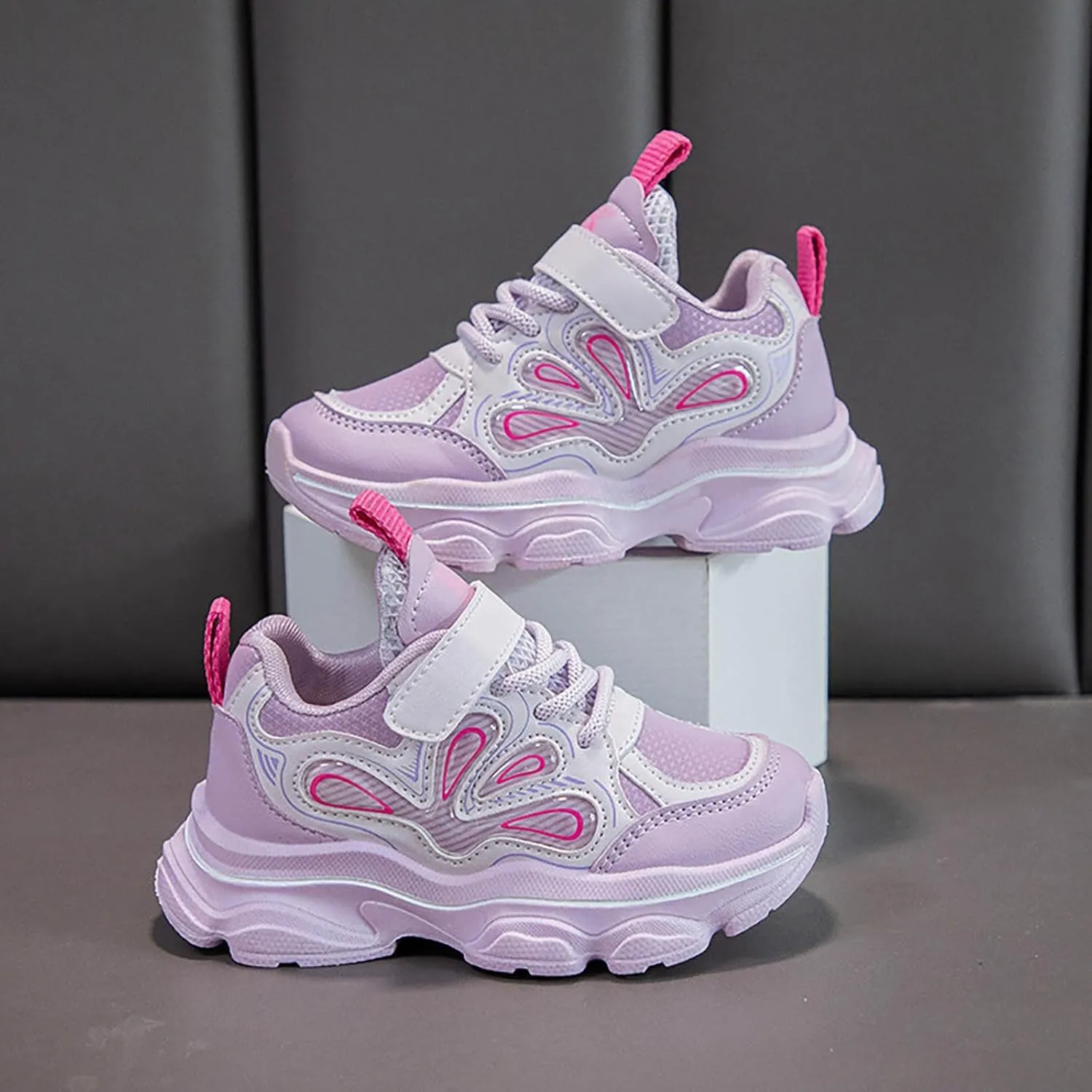 Fashion All Seasons Children Sports Shoes Girls Boys Flat Sole Thick Sole Non Slip Comfortable Casual C1n Cleats