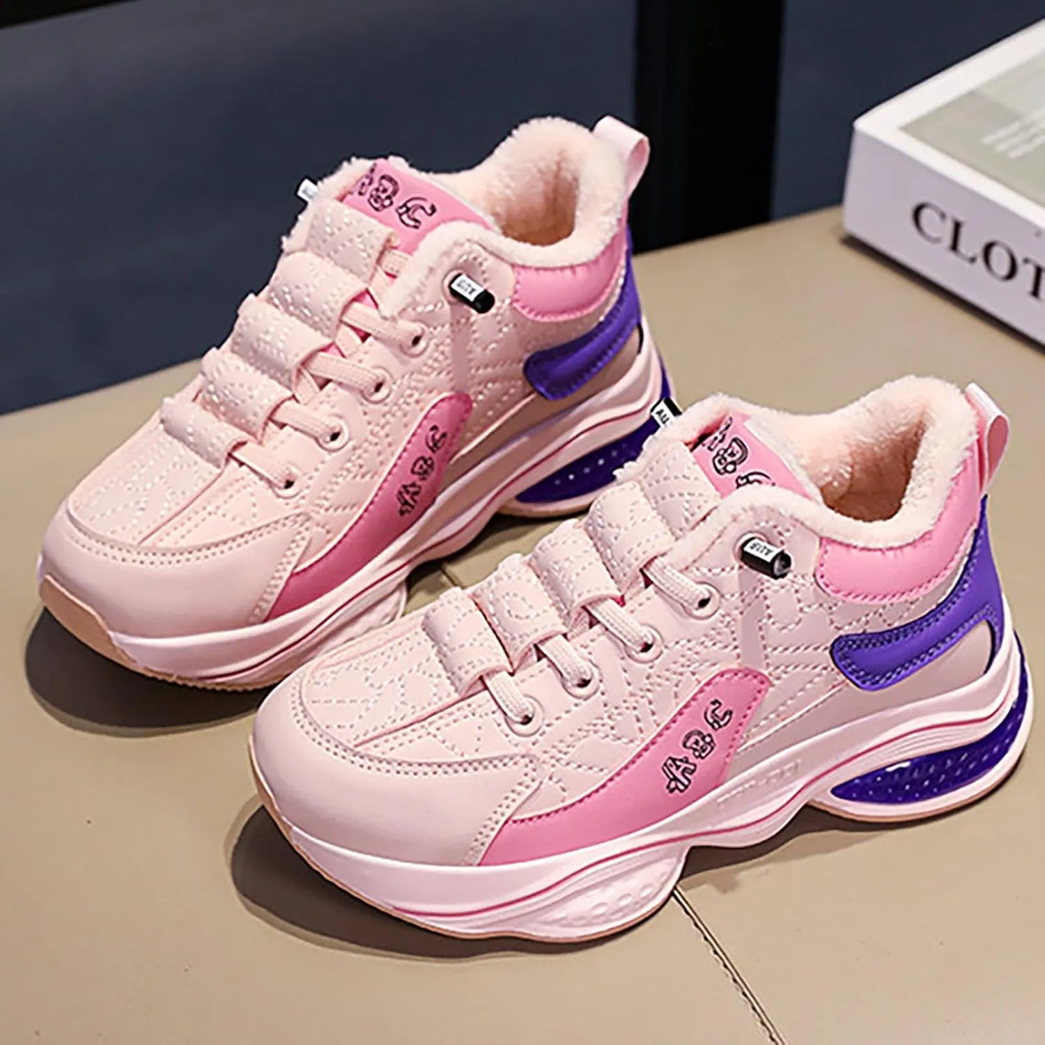 Fashion All Seasons Children Sports Shoes Girls Boys Flat Sole Thick Sole Non Slip Comfortable Casual Girl Wedges