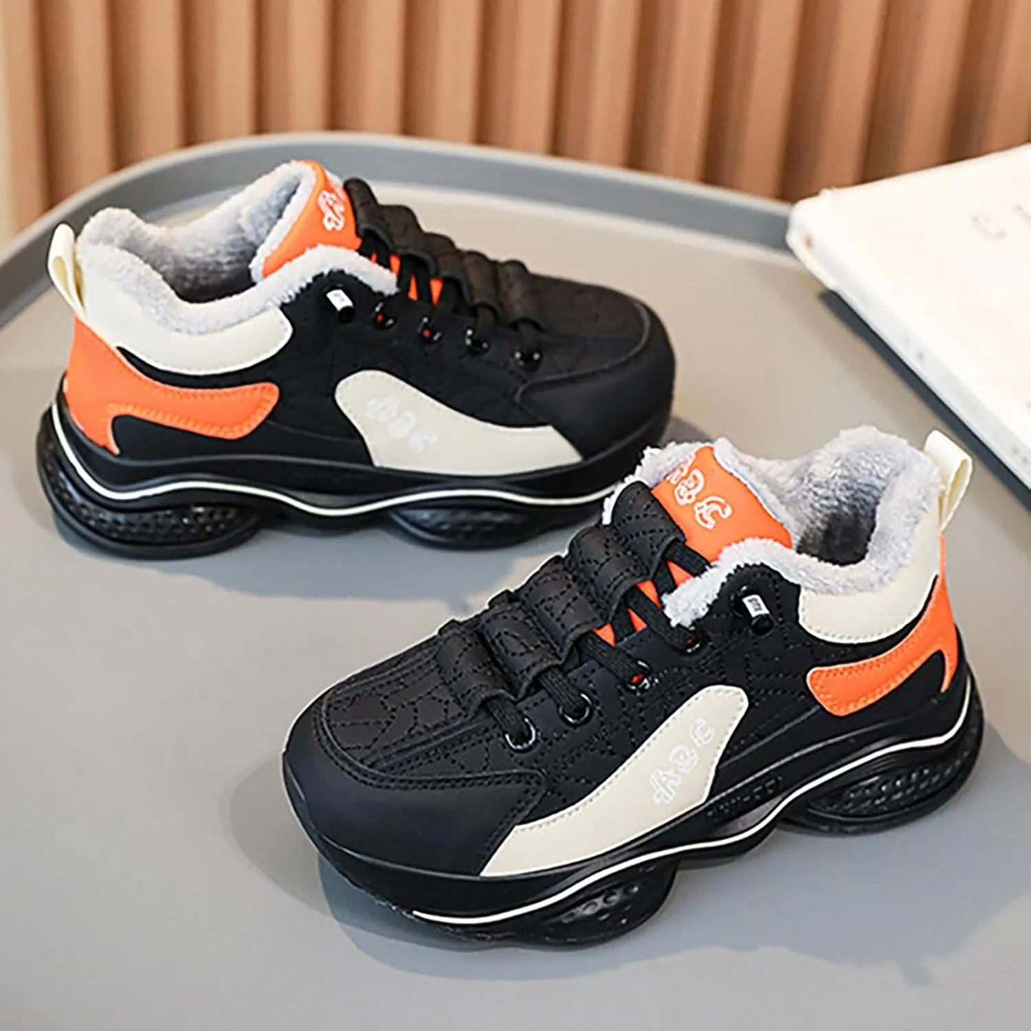 Fashion All Seasons Children Sports Shoes Girls Boys Flat Sole Thick Sole Non Slip Comfortable Casual Girl Wedges