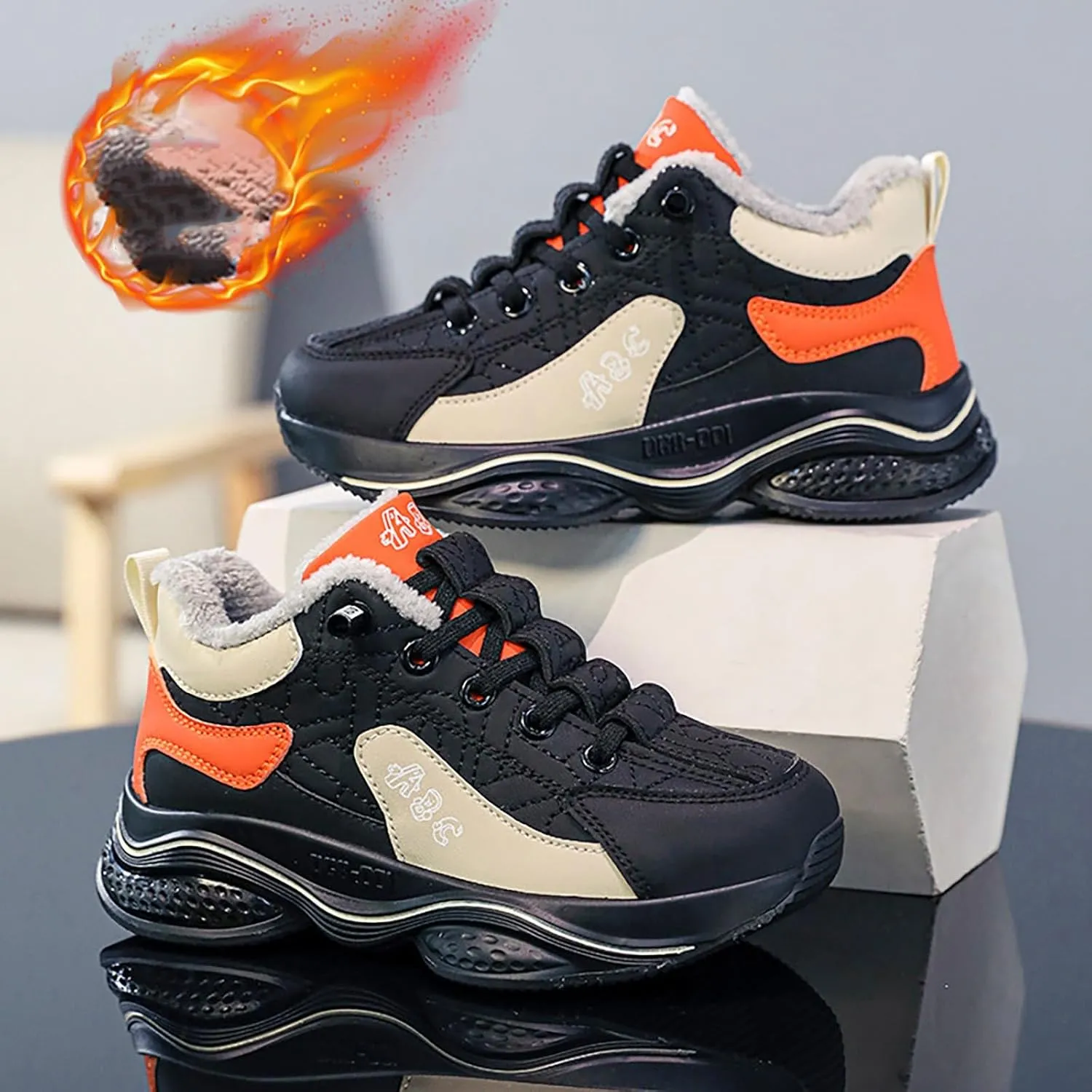 Fashion All Seasons Children Sports Shoes Girls Boys Flat Sole Thick Sole Non Slip Comfortable Casual Girl Wedges