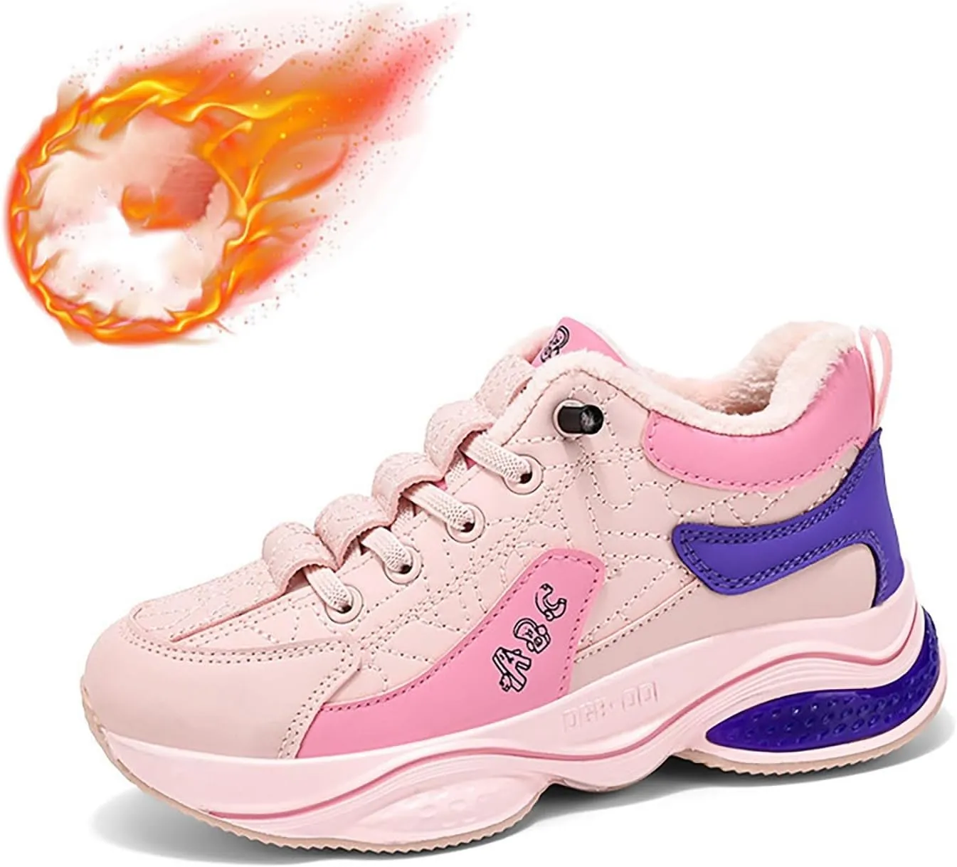 Fashion All Seasons Children Sports Shoes Girls Boys Flat Sole Thick Sole Non Slip Comfortable Casual Girl Wedges