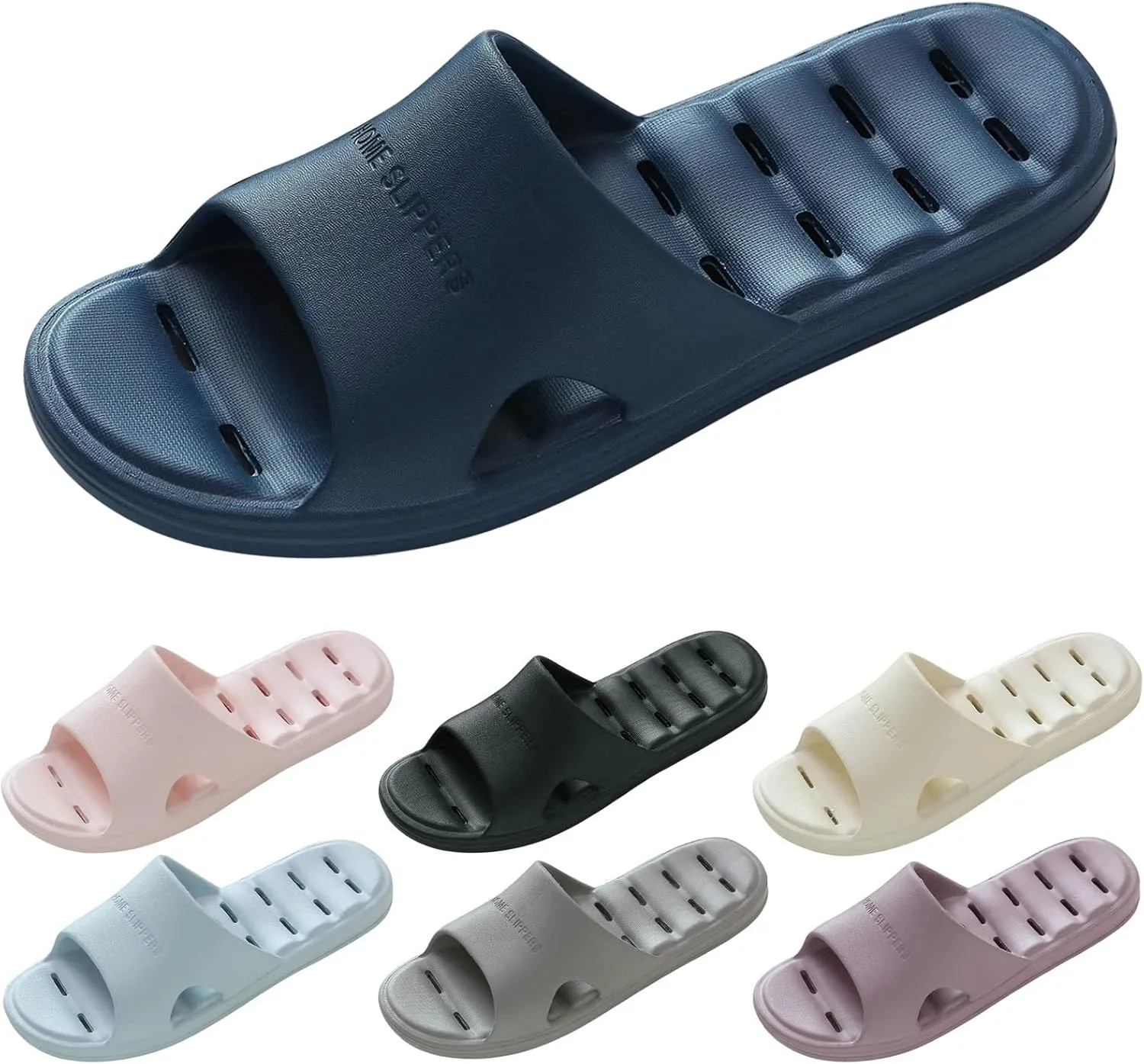 Fashion All Seasons Men Slippers Flat Non Slip Lightweight Home Bathroom Comfortable Hollow Home Slippers Men And Women Men S