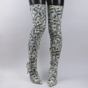 Fashionable Women's Stiletto Over Knee Boots