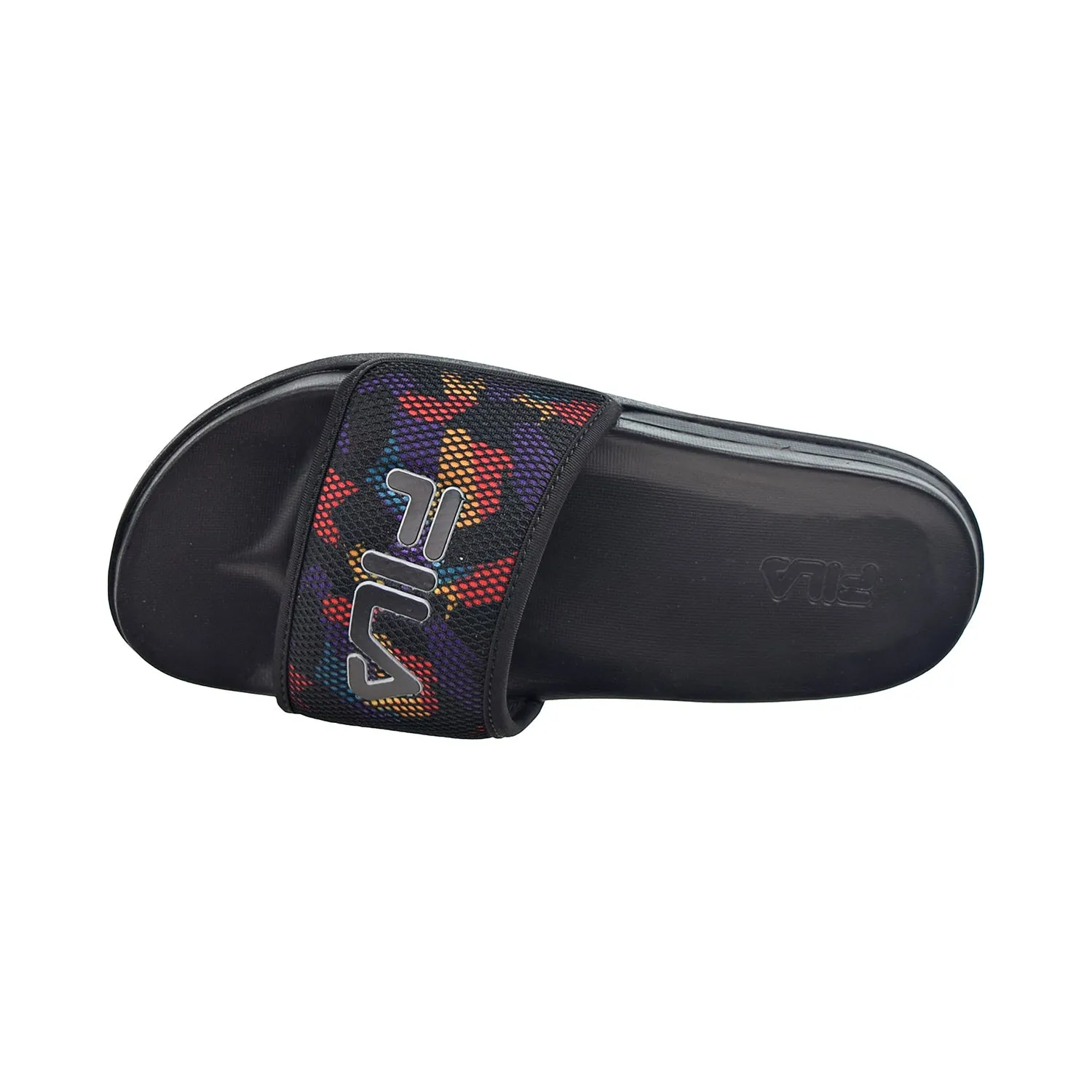 Fila Drifter Lux 90s Women's Slide Sandals Black-Old Gold-Capri Breeze