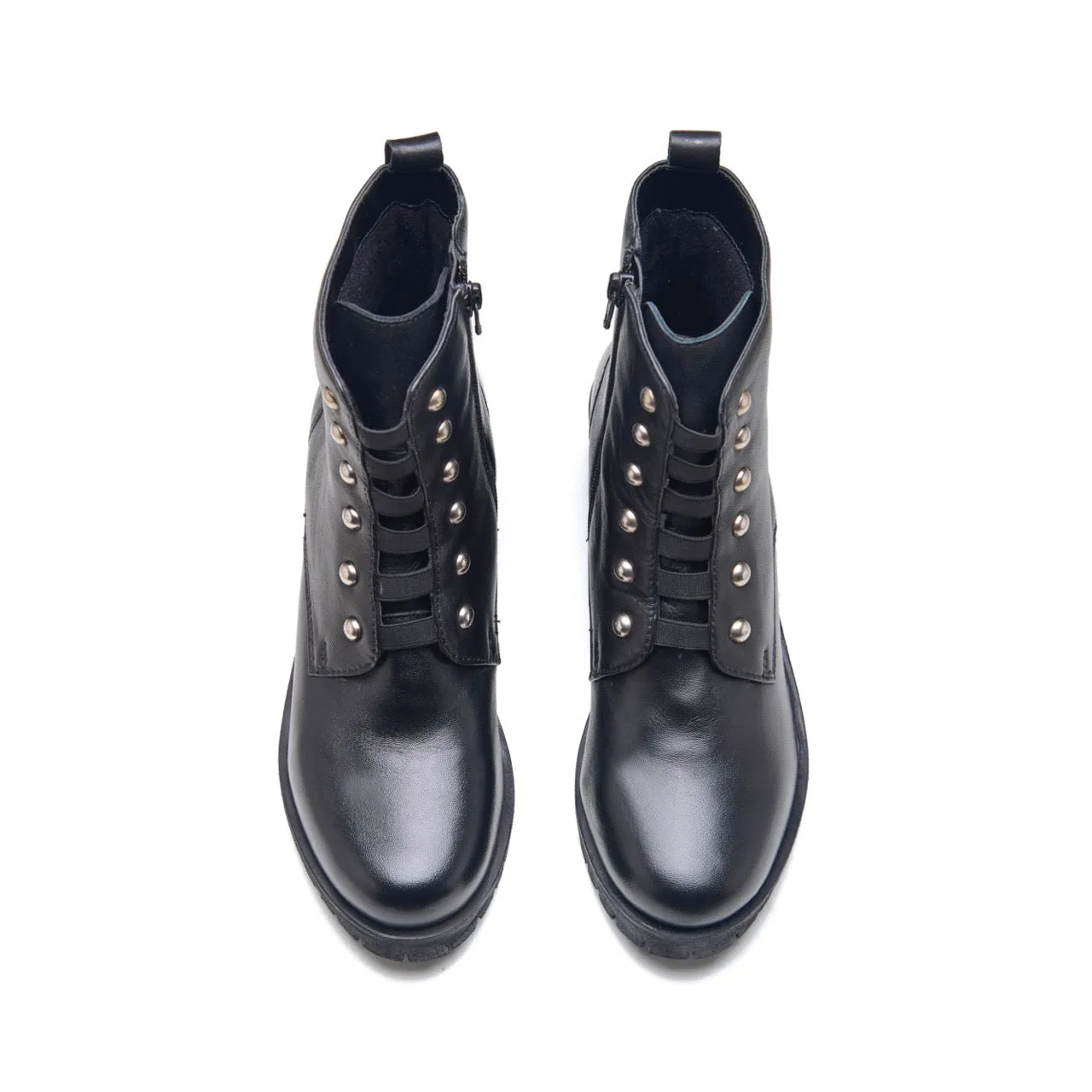 Florance Womens Leather Combat Boot